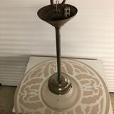 Vintage glass disc hanging lamp