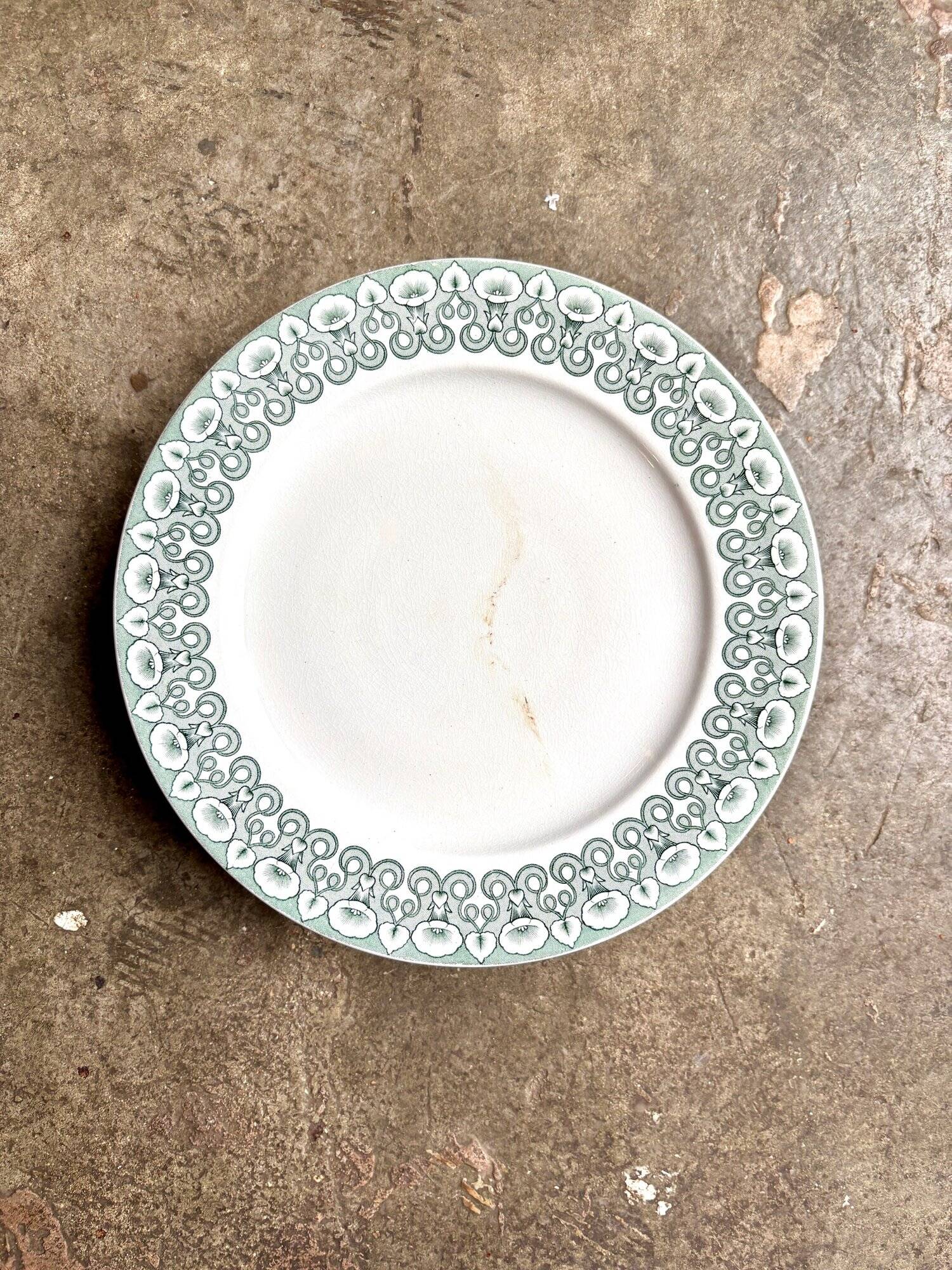 BWM&Co ironstone cake plate, "Lucien" service