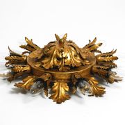 Set of three beautiful 1960s Italian ceiling or wall lamps by Banci Firenze