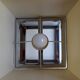 Vintage modernist lamp chrome steel 1970's