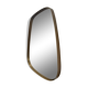 Rear view mirror and free form brass outline 75x65cm