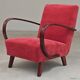 H410 Type C Powder Pink Armchair by Jindrich Halabala for Thonet 1930