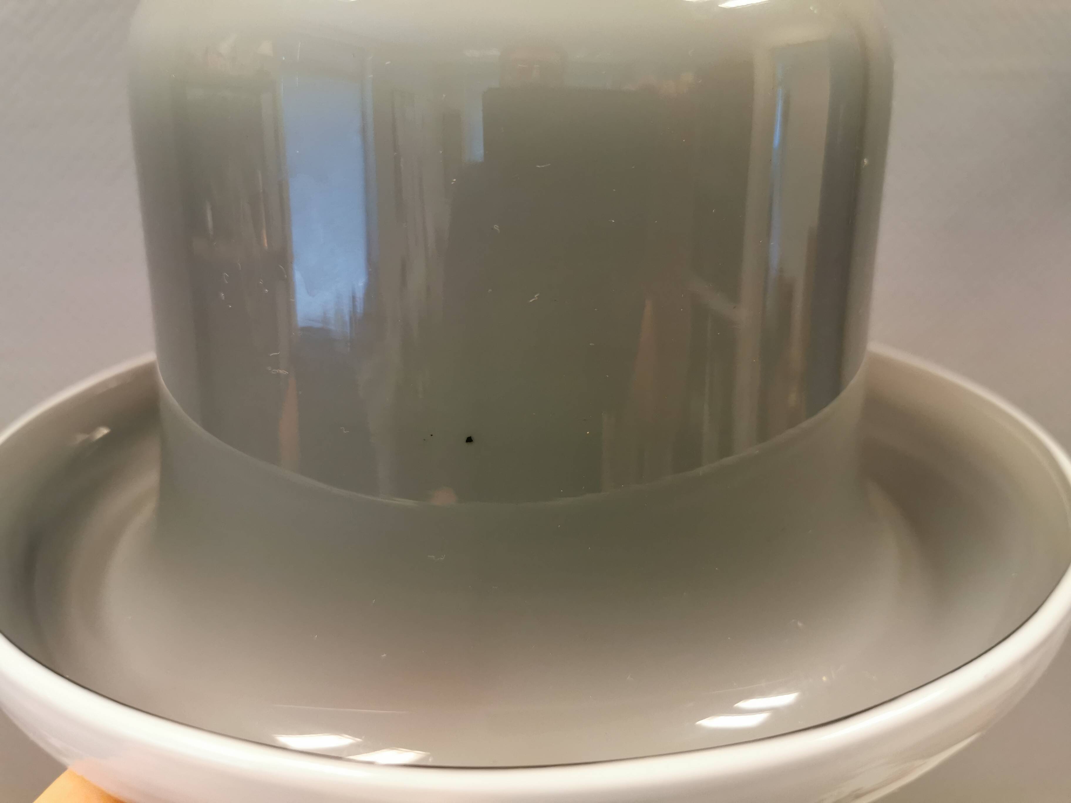 Hanging lamp in double layer glass