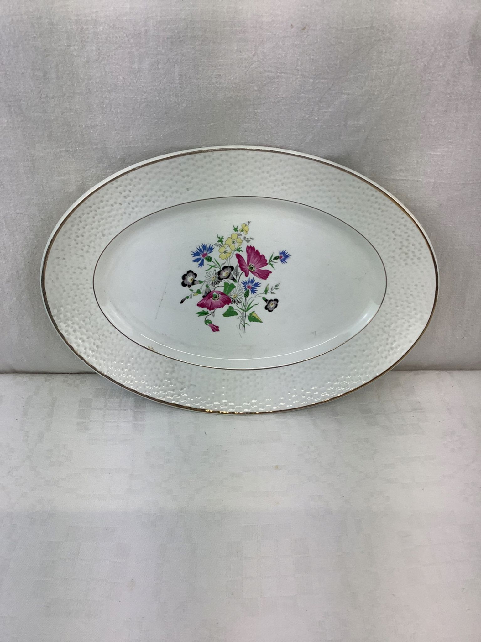 Plat ancien artisanal made in france digoin
