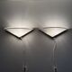 Set of Vintage Glass Wall Lamps with Gold Holder, 1970s