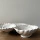 Ceramic shell-shaped serving dish