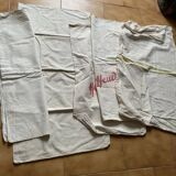 Set of 5 bags of old flour