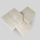 A set of 3 vintage italian travertine nesting tables
