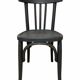 Chaise bistrot noir mat patinée