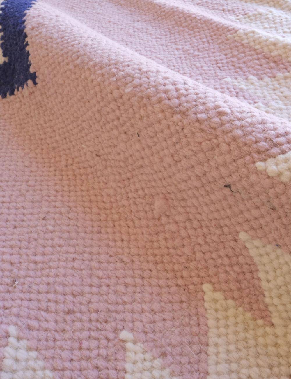 Pink Kilim Rug - 308 x 209 cm