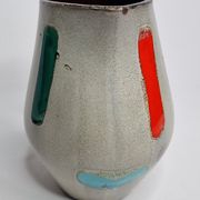 Pichet en céramique signé Bresse aux couleurs vives