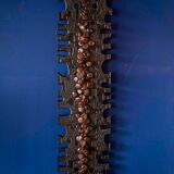 Brutalist wall sculpture