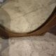 Oval and gold Art Deco mirror