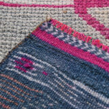 3x10 pastel wool vintage runner rug 309x98cm