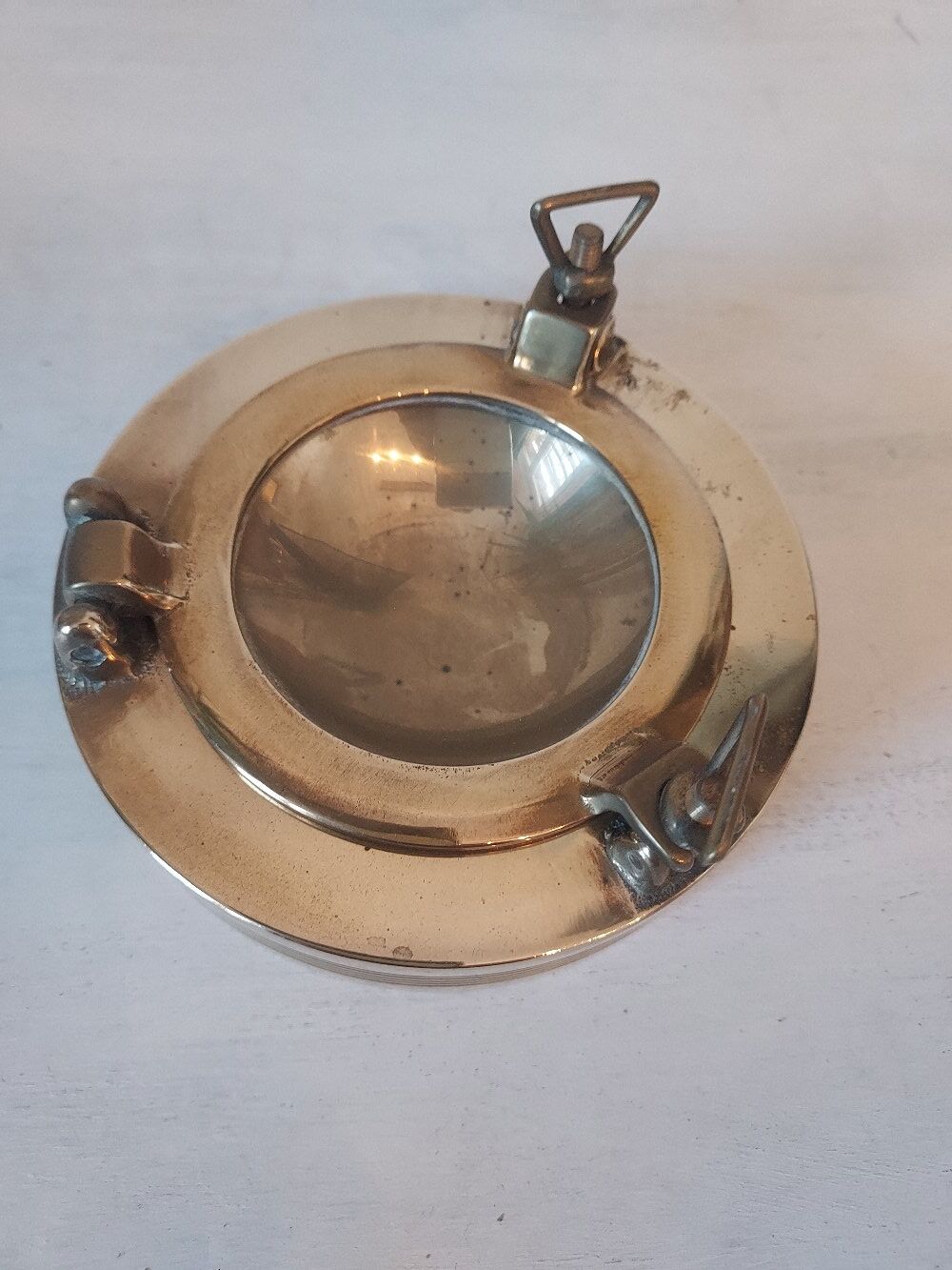 Antique ashtray marine porthole