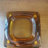 Vintage amber glass empty pocket