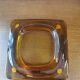 Vintage amber glass empty pocket