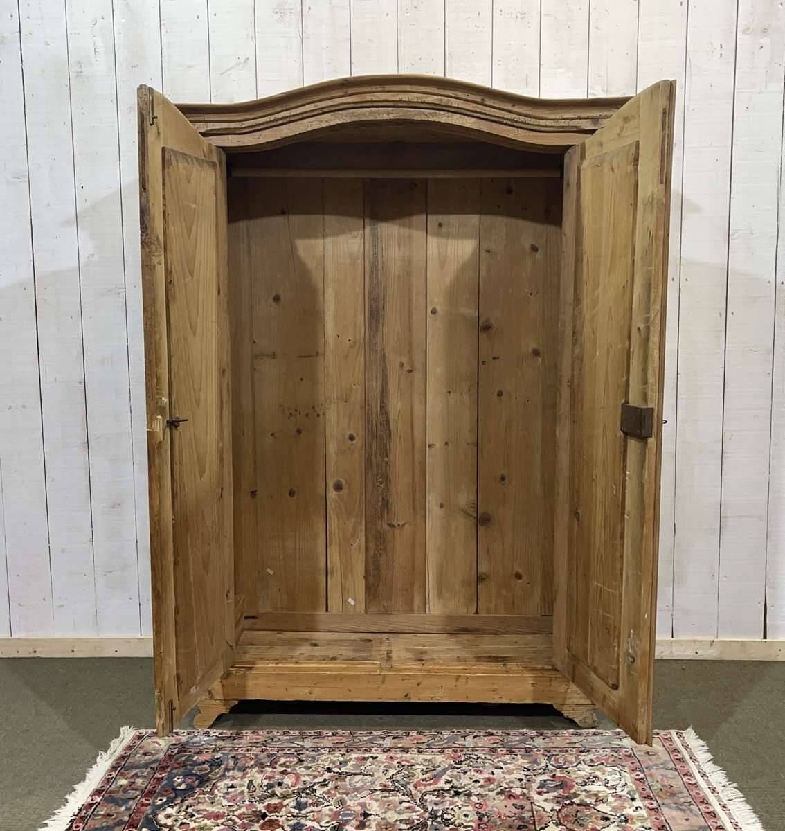Alsatian fir wardrobe from the late 19th century - Dismantlable