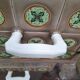 Cook old tile faience metal structure