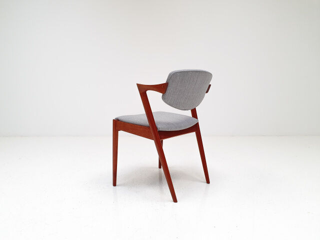 Kai Kristiansen model 42 teak dining chairs for Schou Andersen 1960