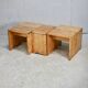 Selection by Charlotte Perriand for Les Arcs, set of 5 pine stools. France, circa 1960