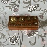 Complete brass weight box