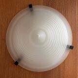 IKEA vintage ceiling light from the 80s in frosted glass, Memphis style.