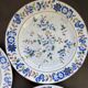 Lot de 6 assiettes plates florales vintage