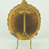 Separated enamel table mirror