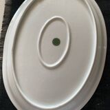2 plats de service et 1 saucière en porcelaine ancienne de Limoges