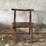 Grande chaise ou fauteuil en teck ancien H84 L60