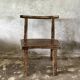 Large old teak chair or armchair H84 L60