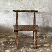 Large old teak chair or armchair H84 L60
