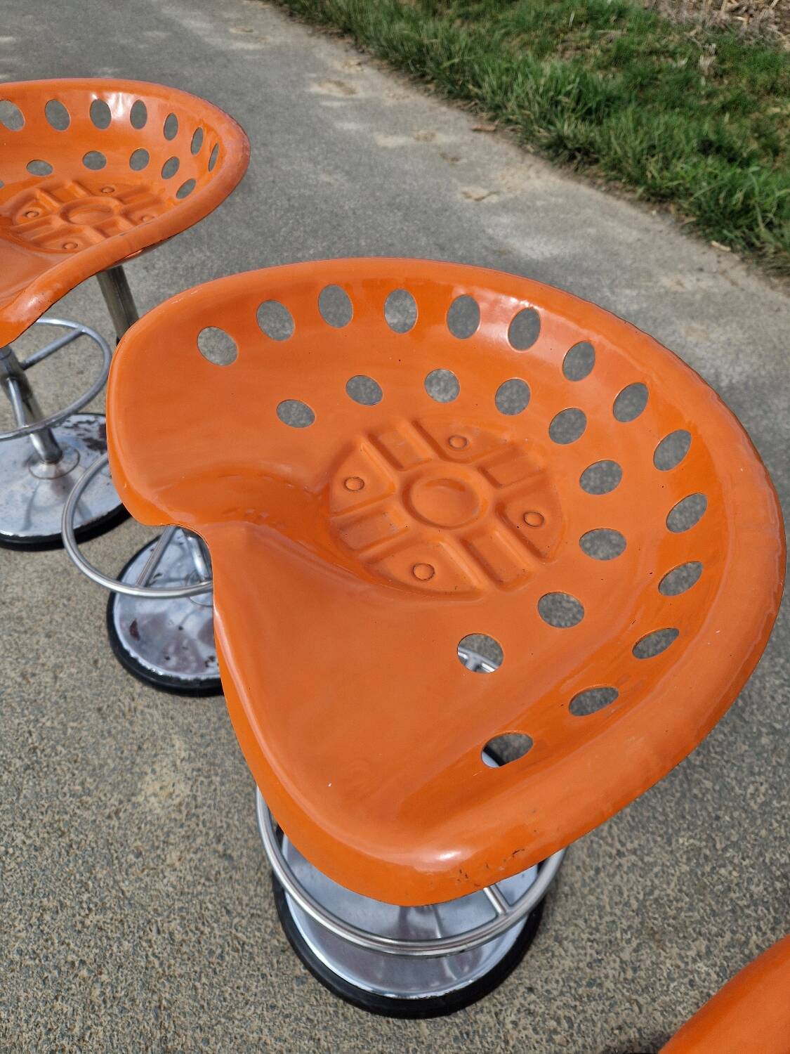 Set of 4 bar stools by Etienne Fermigier for MIRIMA
