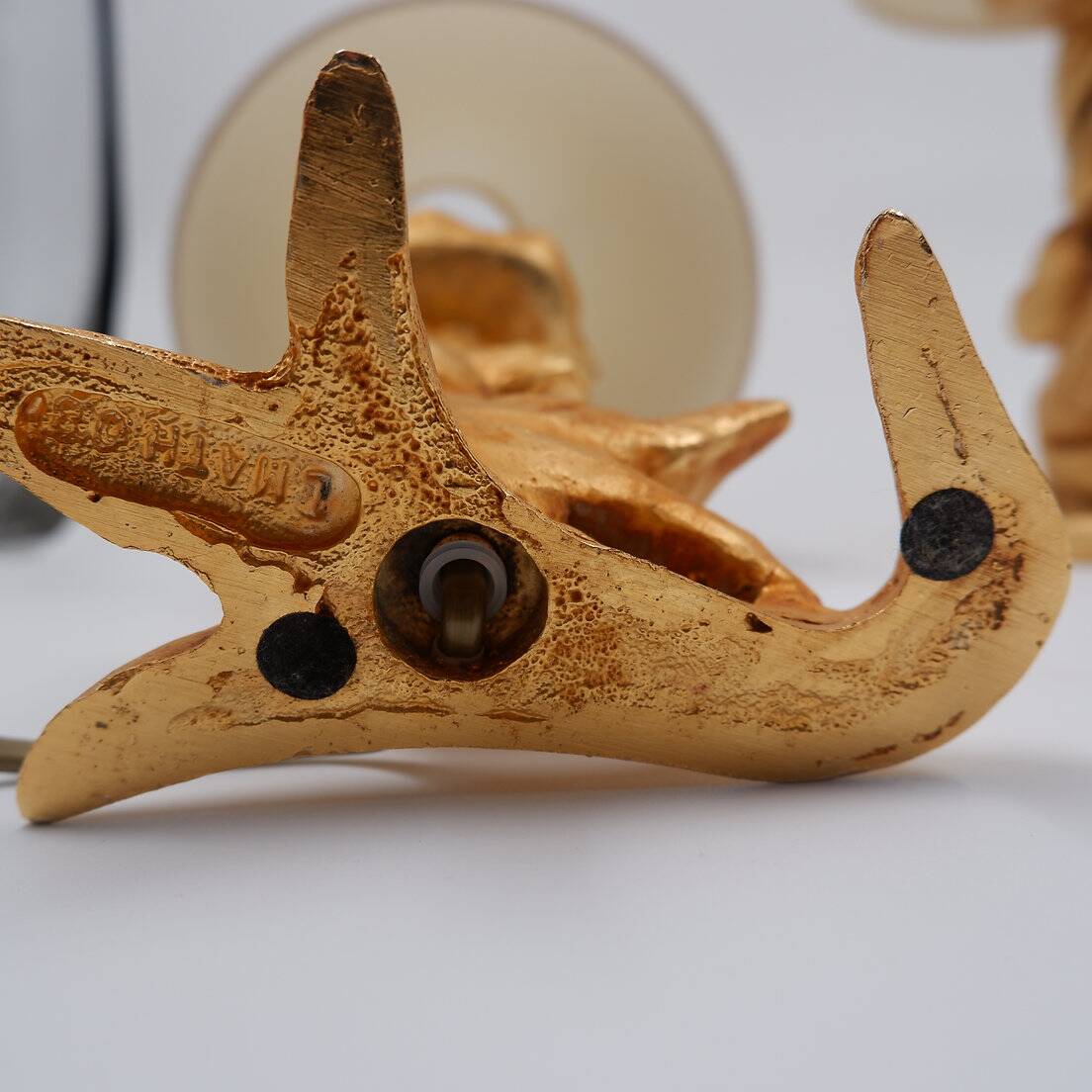 Sculptural Table Lamps with Plant Motif - G.Mathias, France, 1980s