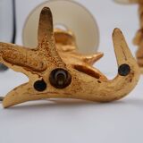 Sculptural Table Lamps with Plant Motif - G.Mathias, France, 1980s