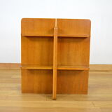 Vintage blond oak shelf 1960