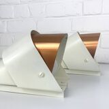 Pair of V-317 wall lights Hans-Agne Jakobsson AB Markaryd, Sweden, copper, 1960s