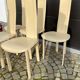 Lot de 6 chaises Quia - Modèle Elana B - beige