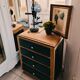 Chest of 4 drawers 40s feet compass raw wood and darjeling color