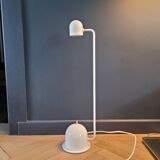 Vintage articulated desk lamp in white lacquer