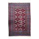 Antique Uzbek Bukhara handmade rug 94cm x 125cm (1920s)