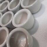 Set of 36 snail pots cups