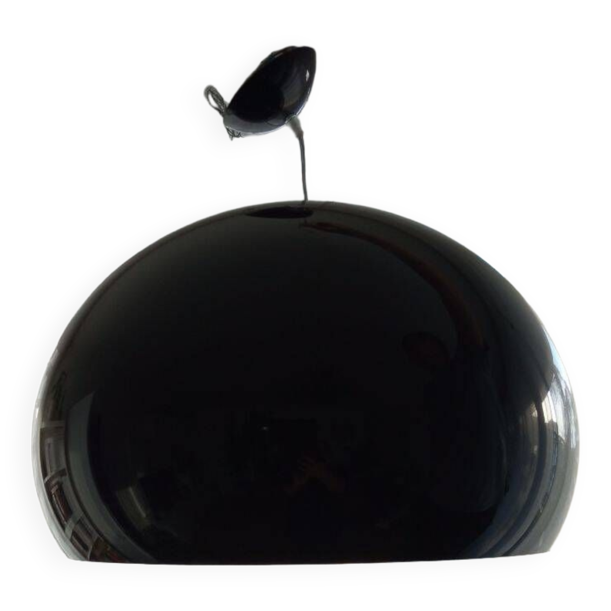 Kartell black pendant light 54 cm diameter
