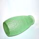 Large art deco vase in uranium-bearing dichroic green glass