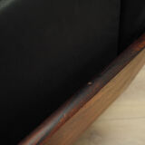 Fauteuil de bureau en cuir, design danois, années 1970, production: Danemark