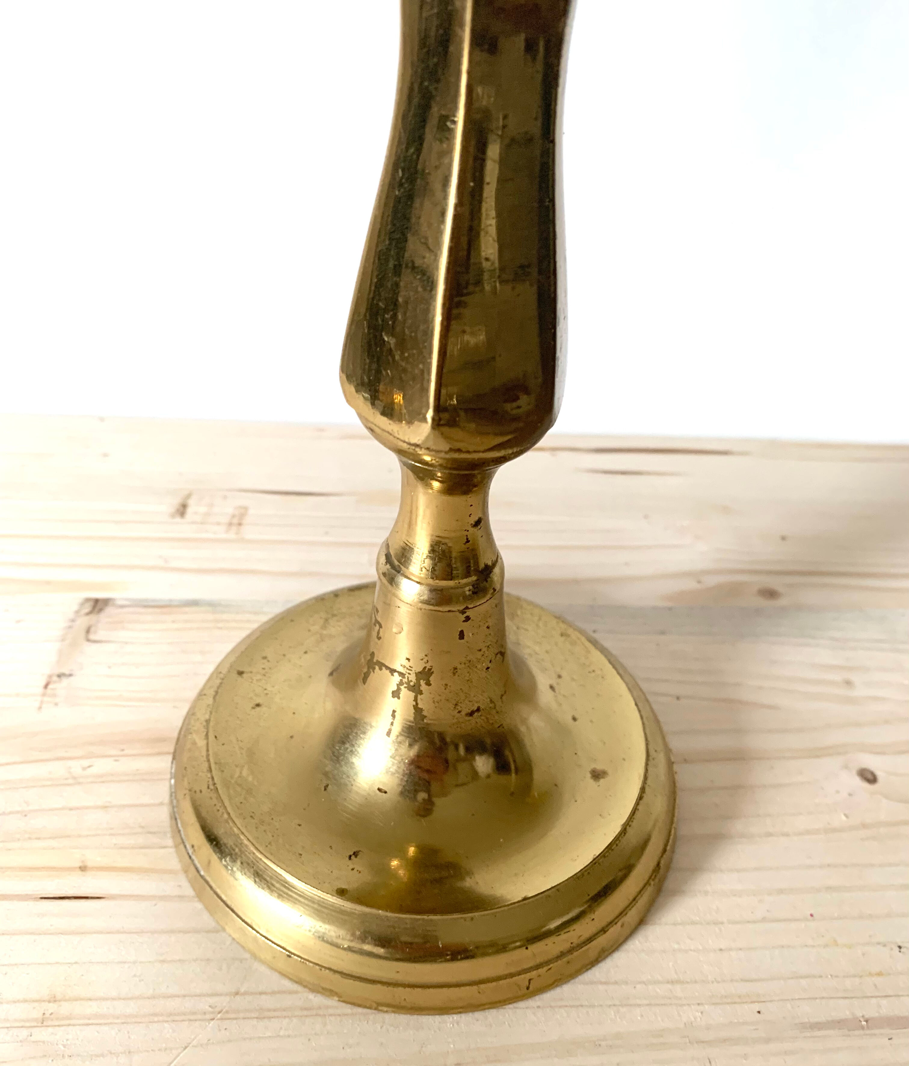 Golden candle holder