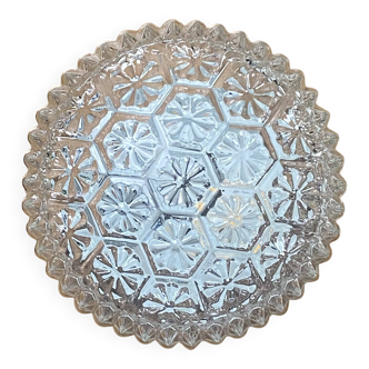 Small vintage wall lamp in antique glass ceiling light diameter 19 cm