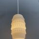 White glass Brutalis pendant lamp 1960s