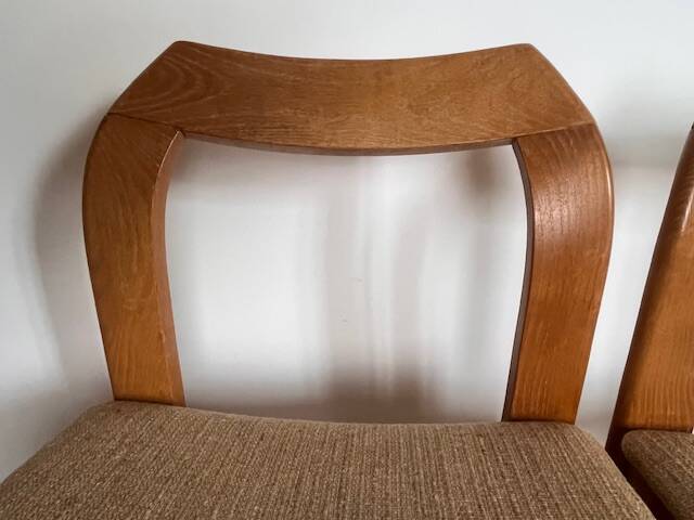 2 wooden chairs